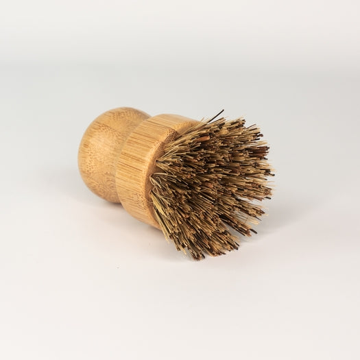 Coconut Mini Scrub Brush Bamboo Dish Scrubber – Rowe Family Farms